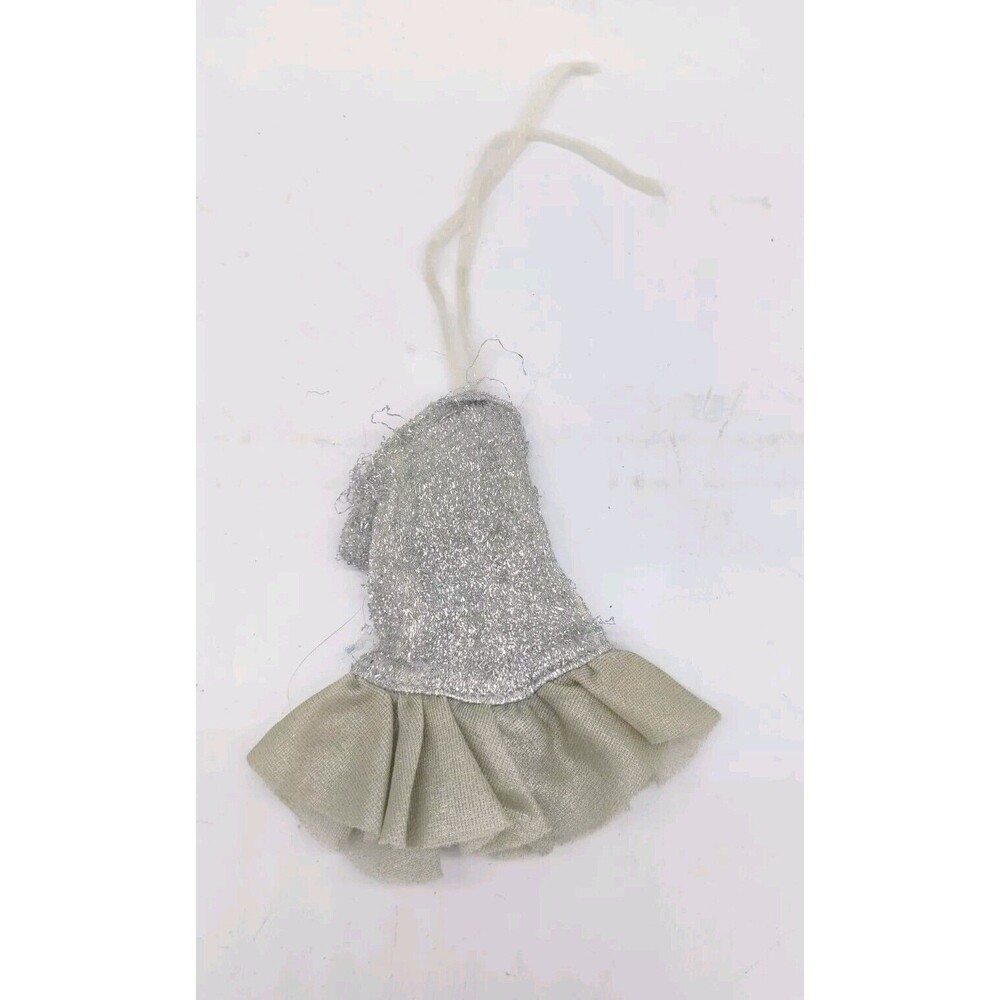 Vintage 1986 Barbie Jewel Secrets 1737 Outfit Silver Dress Only Mattel DAMAGED